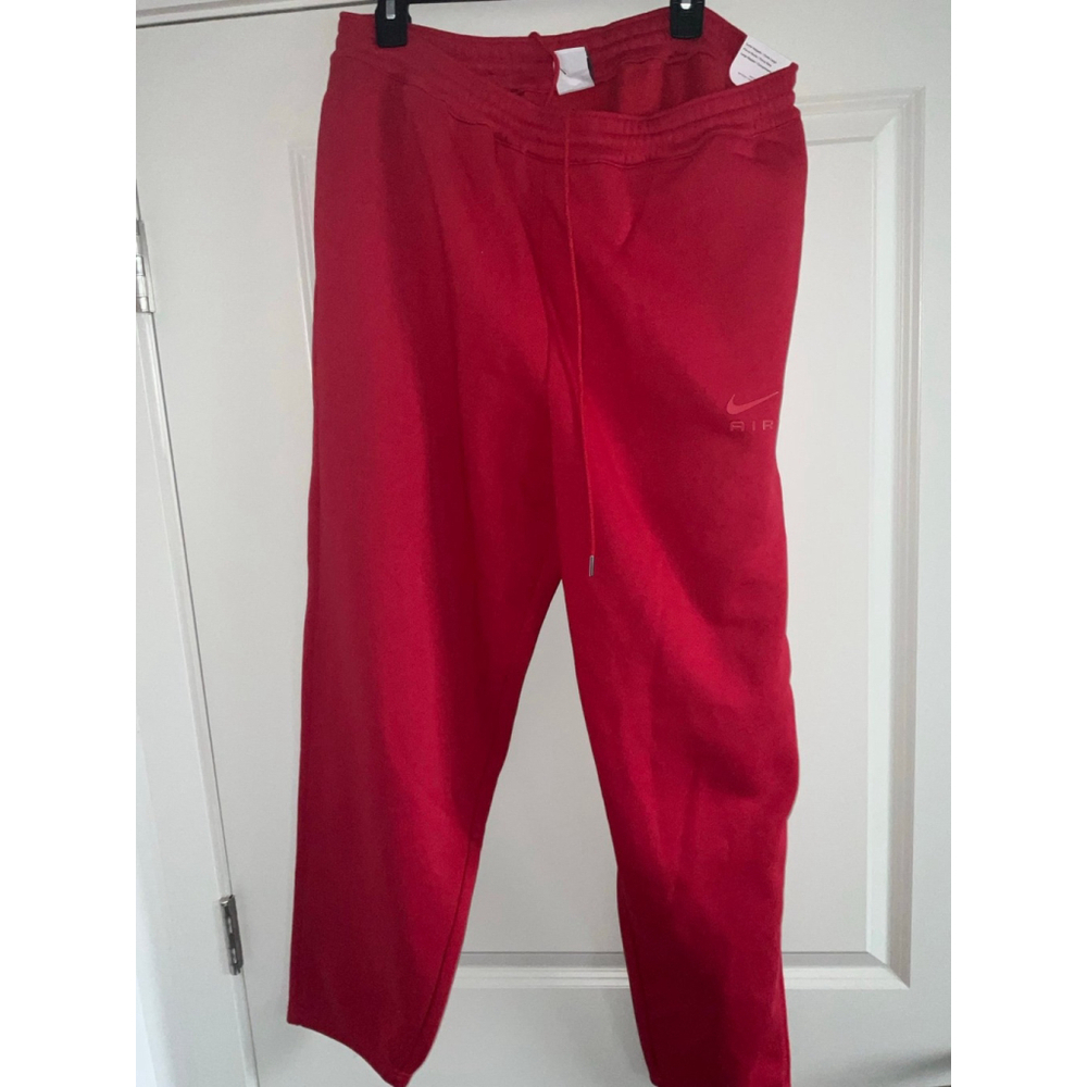 Men's Nike Air Fleece Joggers Red